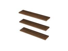 Hanah Home Estantería de Pared Escandinava Nogal Tablero Partículas Melamina 60x18x14.5cm